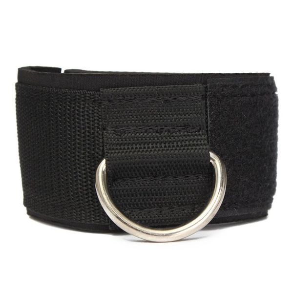 

ankle strap d-ring multi gym cable attachment thigh leg pulley weight lifting black, Blue;black
