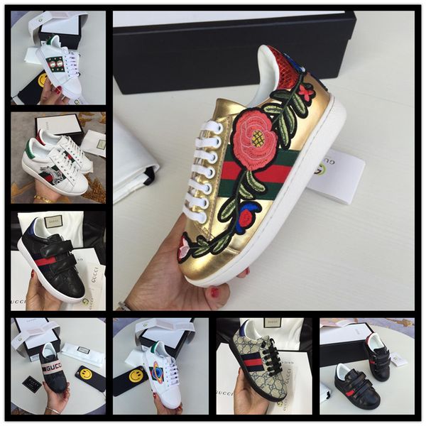 

2020 baby kid running shoes toddler sneakers white bee boy girl sport sneakers for walk running gift, Black