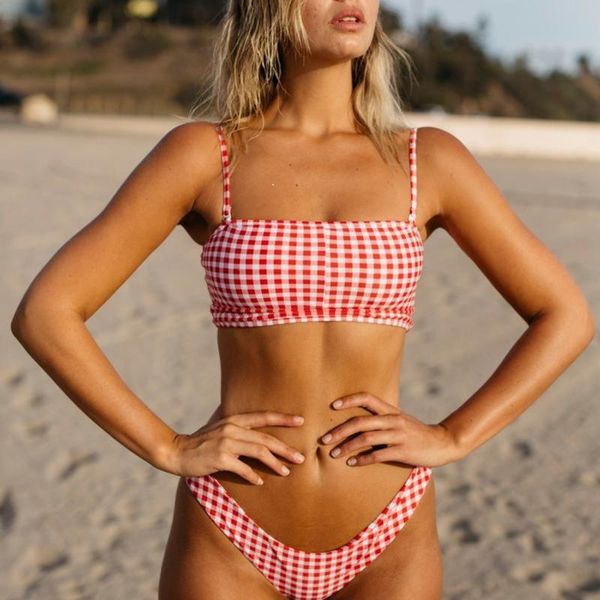 

women 2020 bikini swimsuit dot print swimsuit bikini beachwear swimwear bathingsuit summer bather bathing suit #4.27, White