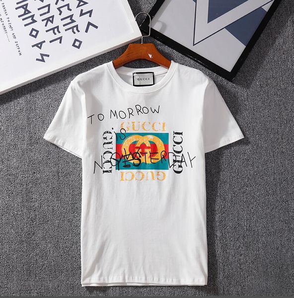 

ring men's summer new fashion sports t-shirt print short sleeve men's t-shirt embroidered cotton t-shirt men--5, Black
