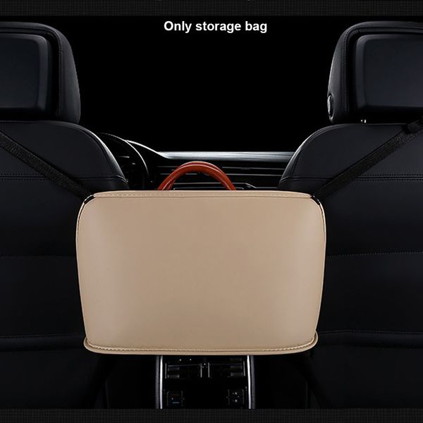 

universal bottle cellphone auto storage bag tablet car seat back pocket pu leather organizer middle travel holder