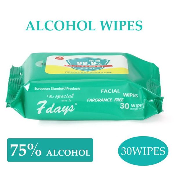 

30 wipes disinfection 75 alcohol wipes disposable hand sanitizer wipes uhck alcohol cotton pads