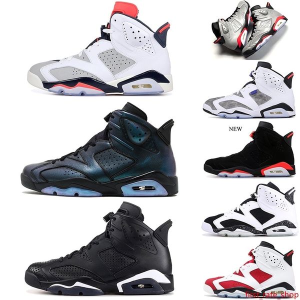 

6 6s tinker hatfield basketball shoes for men all sta black cat cny jsp reflective silver 6s sports shoes sneakers us 7-13