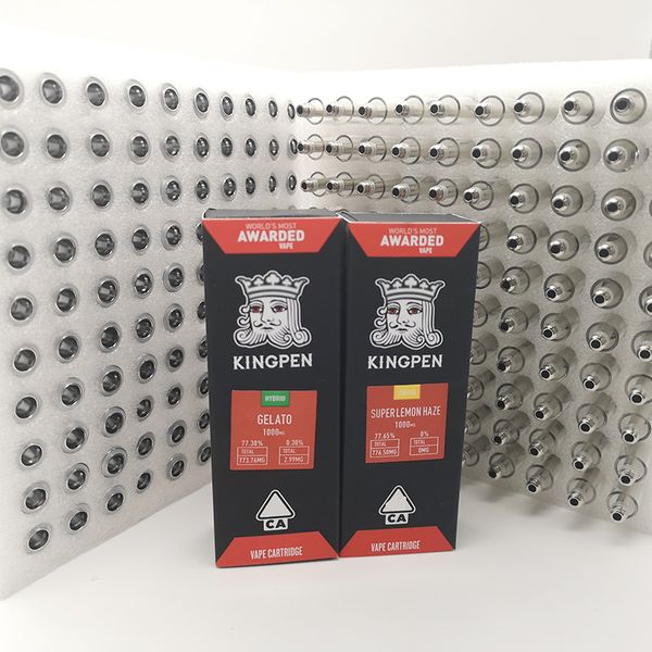 Compre Kingpen Vape Cartucho De Bobina De Cerâmica 510 Cartucho De Rosca Embalagem 710 Kp Vazio Vape Pen Vaporizador De óleo De Vidro Atomizador E - 