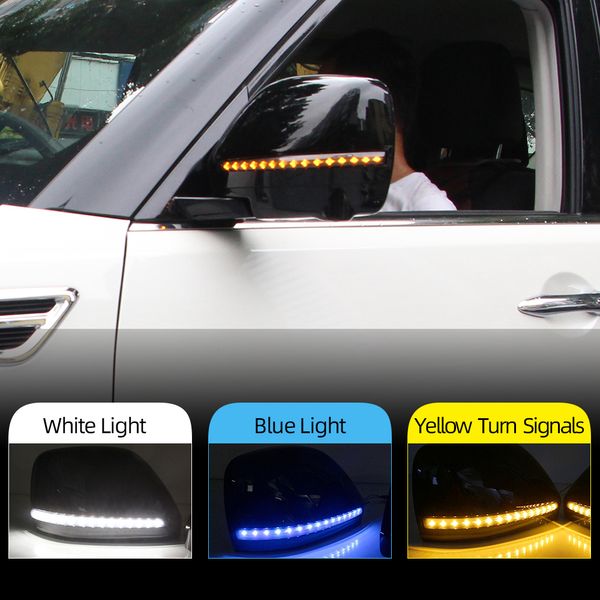 Auto Side View Mirror LED LED Signal Lamp Drl Light Daytime Running per Nissan Patrol Armada Y62 2016 2017 2018 2019