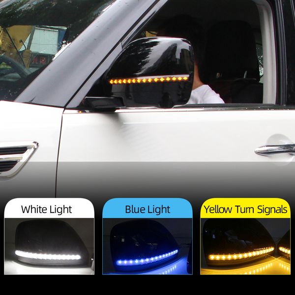 

car side view mirror led turn signal lamp drl daytime running light for nissan patrol armada y62 2016 2017 2018 2019
