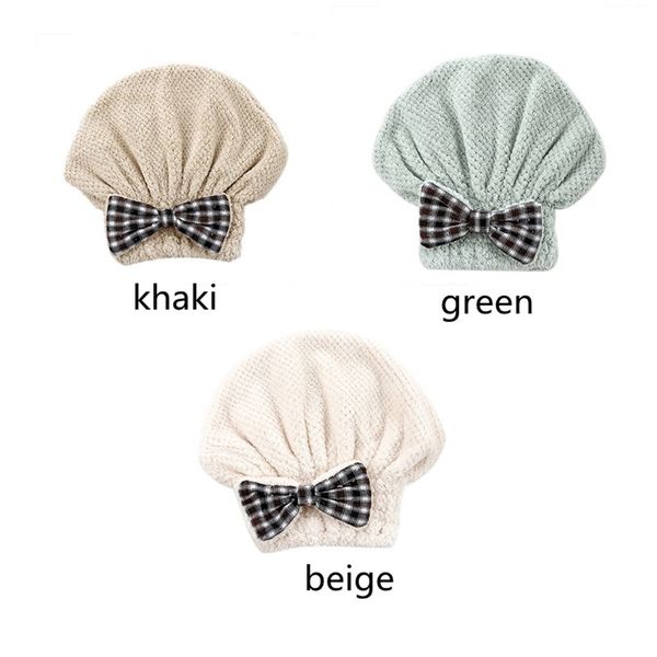 

cartoon microfiber hair turban quickly dry hair hat wrapped towel bathing cap 6.6