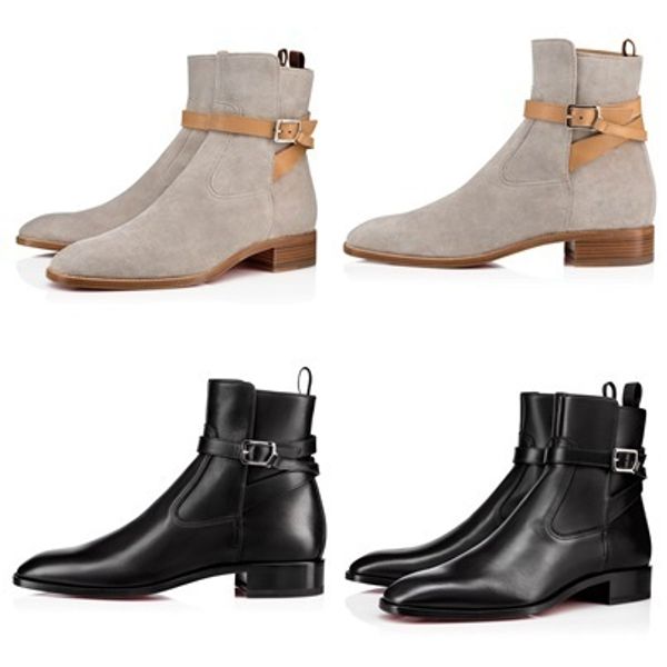 red bottom booties boots