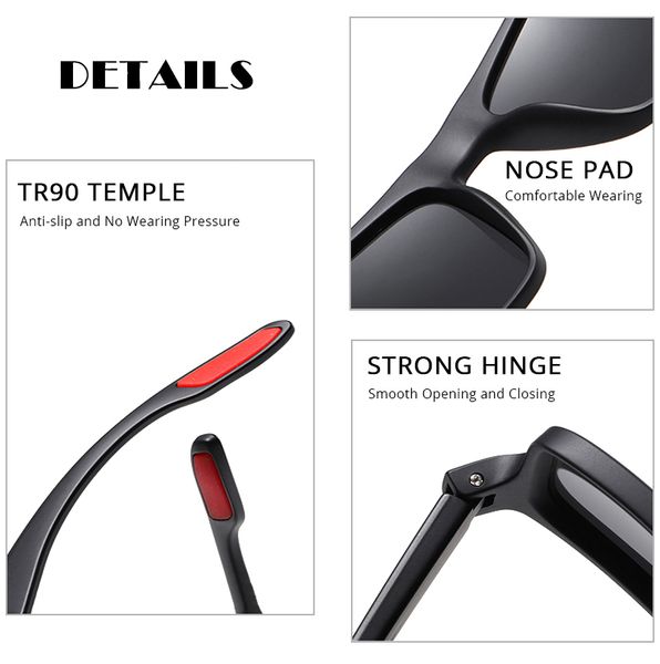 

fuqian vintage square men sunglasses polarized ultra light tr90 women sun glasses fashion driving shades sports eyewear uv400, White;black