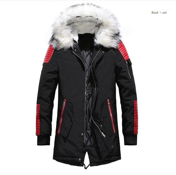 

winter jackets coats black warm down jacket outdoor hooded fur mens thick parkas plus size famous brand m-3xl down jacket men