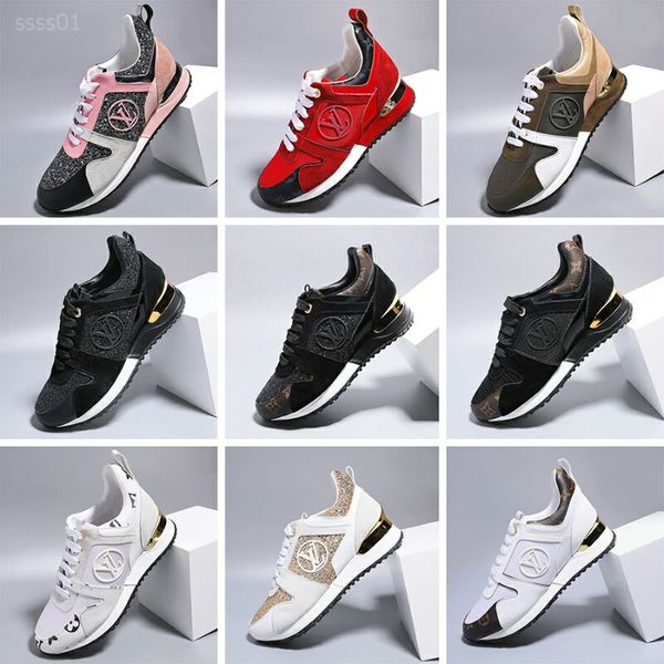 

mens shoes sneakers trainers shoes running shoe for men womens runners flats genuine leather wild and racer luxury, Black