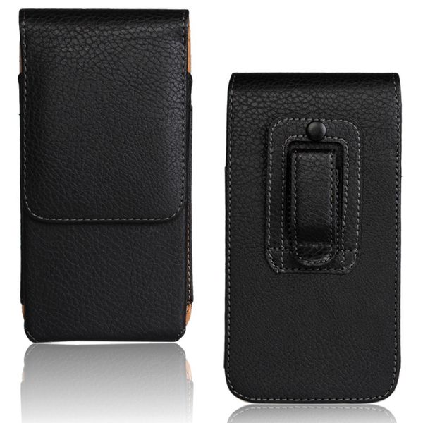 Clip da cintura verticale Fondina per telefono cellulare universale Custodia in pelle posteriore per iPhone 11 Samsung S10 HUAWEI MOTO LG XIAOMI
