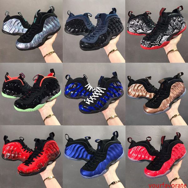 

2020 new penny hardaway foams one olympic denim black metallic gold mens sports basketball shoes pro sequoia eggplant black metallic gold