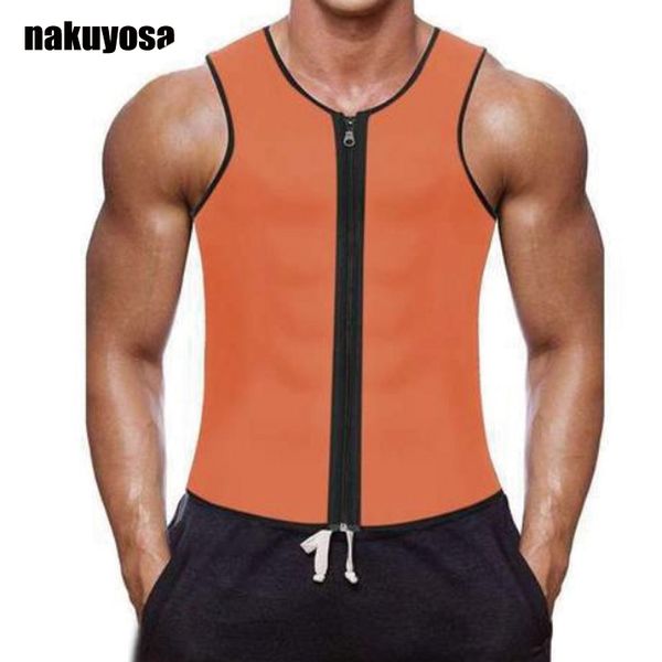

new men zippered sports vest speed wicking abdomen corsets neoprene corset slimming belt belly body shaper weight loss, Black;blue