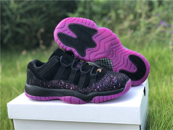 

11 low womens basketball shoes xi black purple sports shoes size eu36-40 with box, White;red