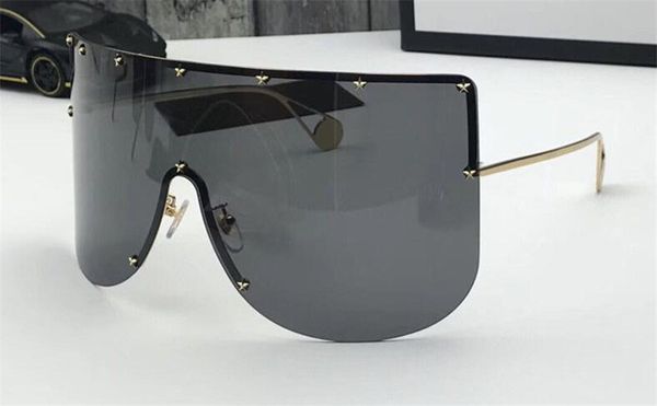 

new fashion designer sunglasses classic frameless 0488sbig pilots goggles with popular style elling protection fitting type, White;black