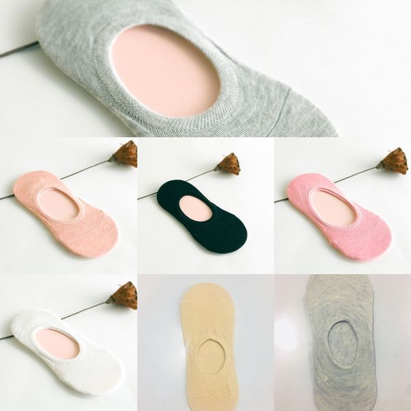 

women summer hidden nv silicone socks candy socks ankle sock candy-colored silicone anti-slip pumps solid color nv wa zi 502, Pink;yellow