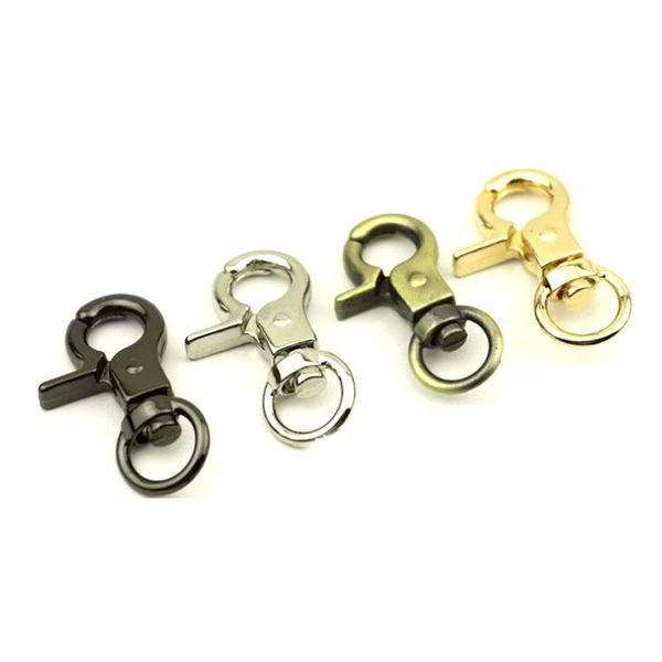 

40pcs gunmetal swivel clasp 3/8"(9mm) swivel hook push gate snap hook purse clasp lobster purse making, Black