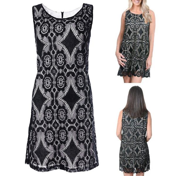 

2020 dress loose leisure time nation wind hook hollow out lace dress