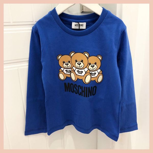 

designer kids hoodies 2019 luxury bear pattern letter print fashion girls sweatshirt boys pullover new childs clothes sale, Black