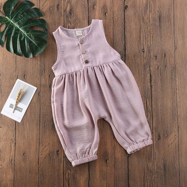 

baby girls newborn clothes button romper bodysuit jumpsuit summer outfits set, Blue