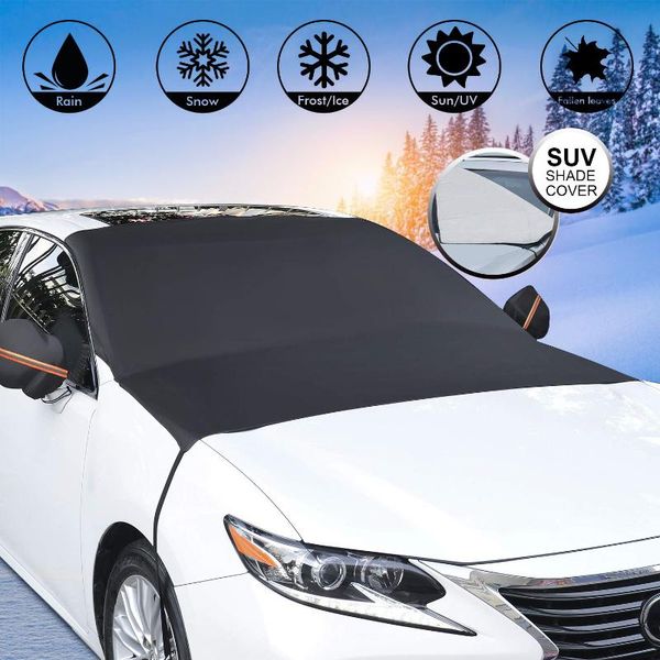 

car front windscreen windshield cover sun shade winter snow ice shield cover rain dust universal frost guard car sun protector