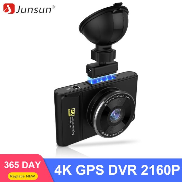 

junsun q8p 4k 2160p gps car dvr camera ips 3.0 inch video registrator nightvision car recorder dvrs full hd gps tracker dash cam