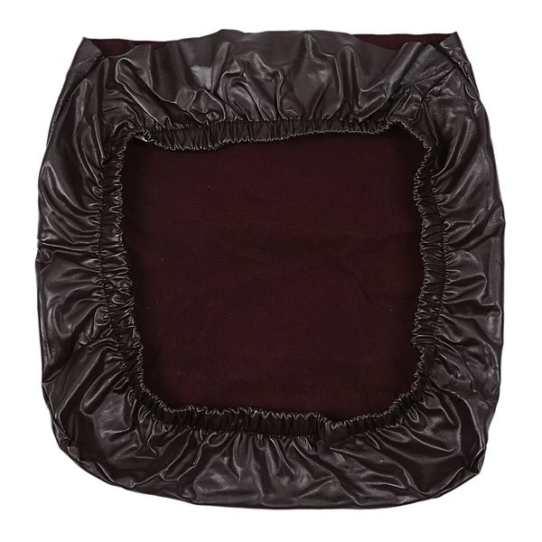 

beau-elastic spandex solid pu dining chair covers, stretch removable washable short dining chair protect slipcover for kitchen b chair cover