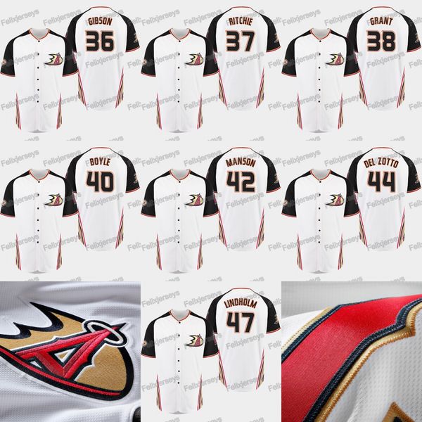 

2019 anaheim ducks 47 hampus lindholm michael del zotto josh manson kevin boyle derek grant nick ritchie john gibson baseball jersey, Blue;black