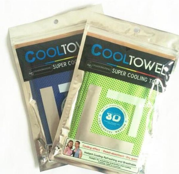 

new cooling towel exercise sweat summer sports ice cool towel pva hypothermia sportstowel stay cool with the advanced hyper-absorbent