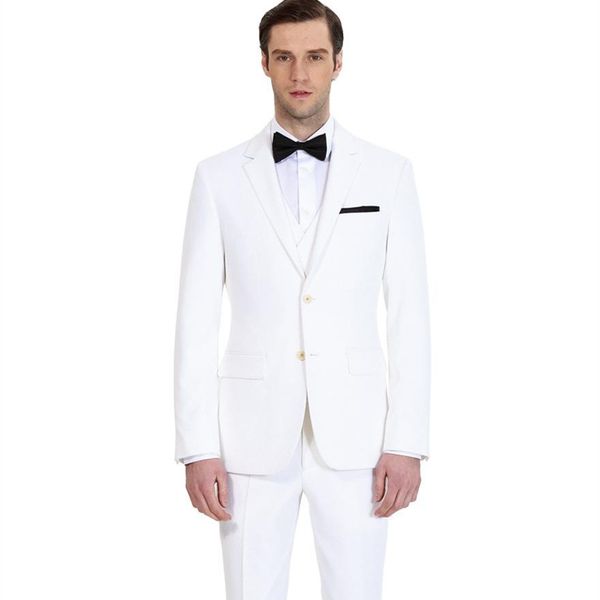 

mens wedding tuxedo for groom wear white 2020 custom made suit man prom wear, White;black