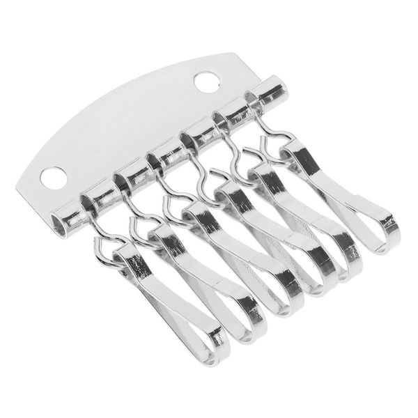 

alloy 6 clasp key holder key chain row fo leathercraft wallet diy, Black