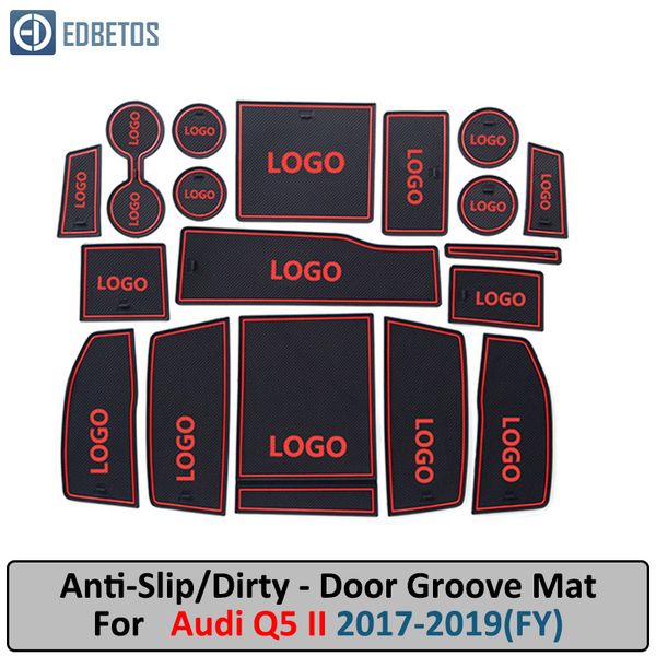 

anti-slip mat для q5 fy 2017 2018 2019 gate slot anti-грязная дверь groove mat
