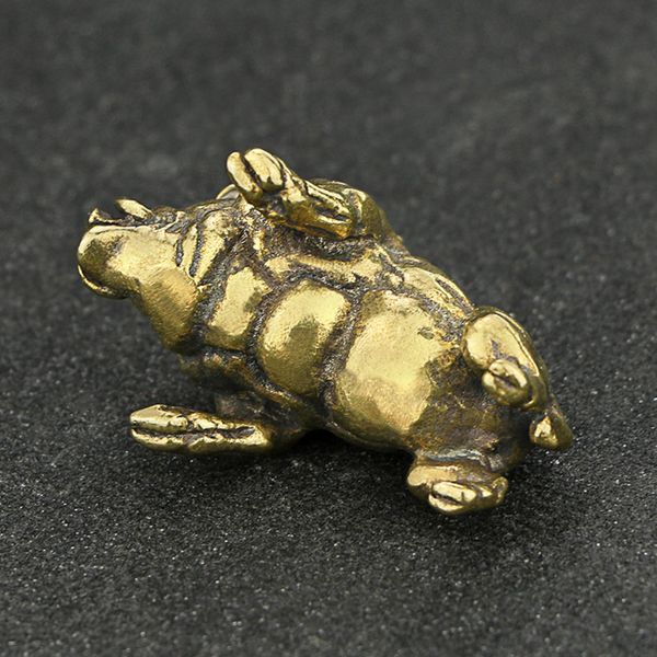

brass tea pet tibetan nepal decoration antique pig brass wild boar statuette copper collectible item wild boar statue miniature