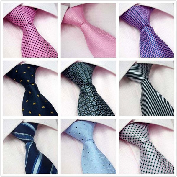 

cityraider марка твердые полосатые проверки пледы красный синий розовый золото зеленый шелк галстуки для мужской тонкий галстука 3.15" для с, Blue;purple