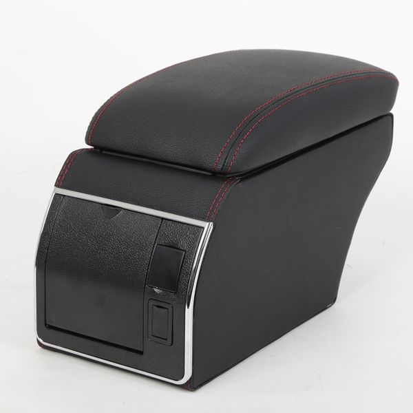 

for kia soul 2010 2011 2012 2013 leather car interior parts center console armrest box auto armrests storage with usb