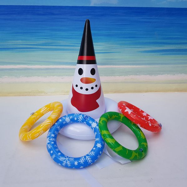 

oheart 2019 navidad inflatable snowman hat antler ring toss holiday party game toys gifts christmas decoration for home new year