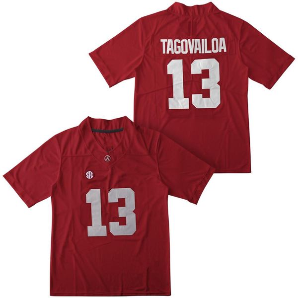 

ncaa alabama crimson tide tua tagovailoa college football jerseys jaylen waddle jerry jeudy jalen hurts damien harris namath wilson stitched, Black