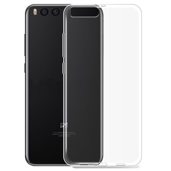 

ультратонкий чехол для задней панели tpu для xiaomi mi 6 - прозрачный
