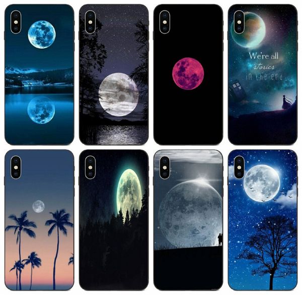 

[tongtrade] the moon full moon case for iphone 11 pro x xs max 6s 5s 5c 5 4s 4 samsung j7 huawei p10 p9 p8 lite lg x power 3 case