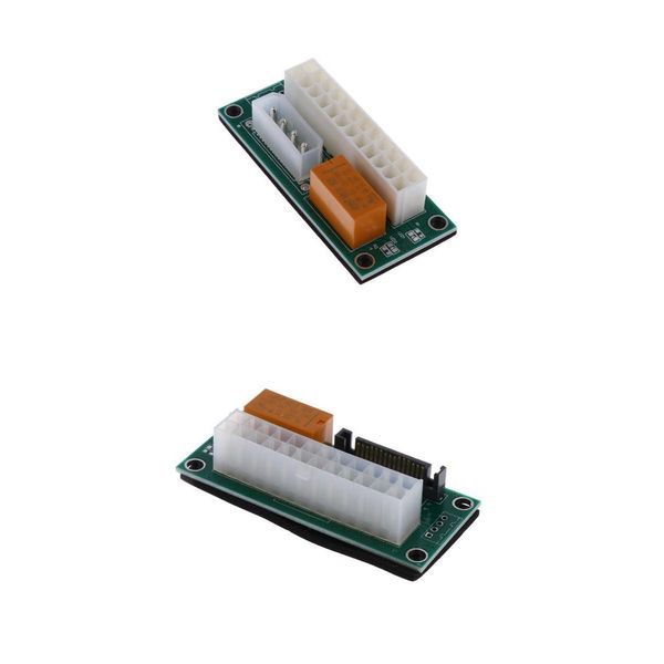 

24pin to sata/4pin dual power supply synchronous start line card for miner