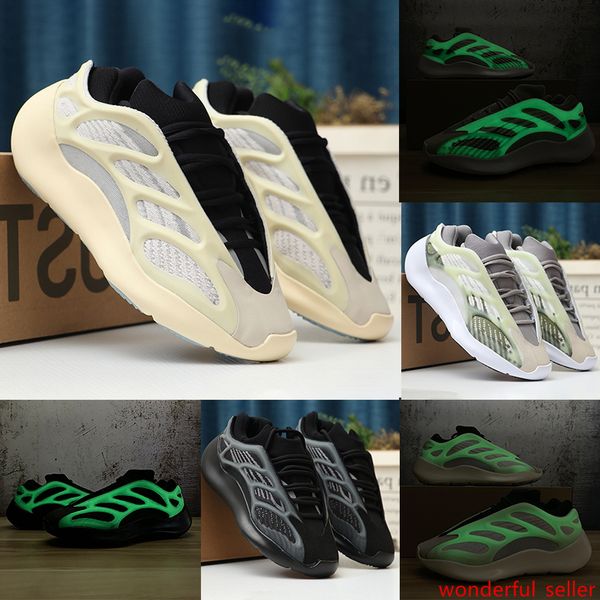 

alvah black reflective kanye west wave runner 700 v3 designer shoes azael white skeleton gid glow in the dark mens womens luxury sneakers