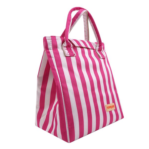 

lunch bag tote bag fresh insulation cold bales thermal lunch tote organizer holder storage container, Blue;pink