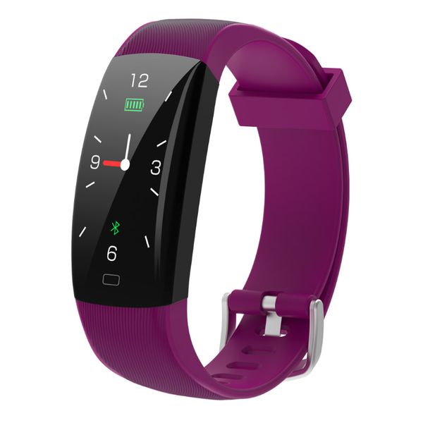 

smart bracelet oled heart rate blood pressure monitor waterproof fitness track step call sms remind for iphone samsung watch wristband band