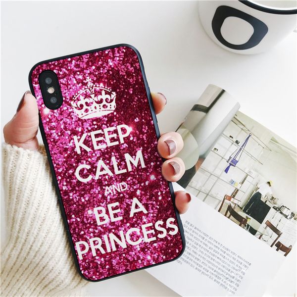 

coque sparkle princess cover for iphone 11 pro xs max xr case for iphone 8 7 6s plus 5s se 5 case soft silicone cover.