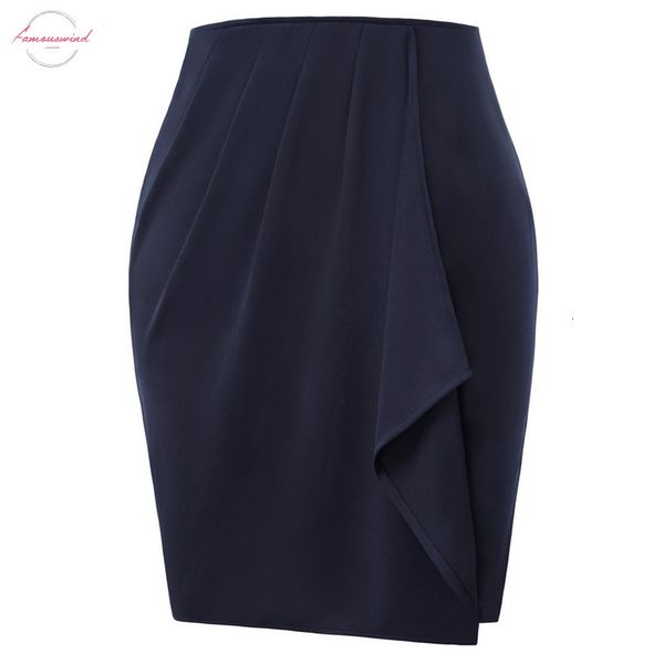 

women skirt spandex mini casual ruffled decorated pleated pencil skirt hips wrapped elastic waist fashion summer lady girl short skirts, Black