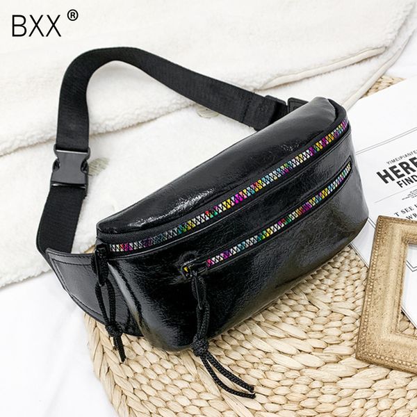 

bxx] винтаж кожа pu crossbody сумки для женщин 2020 solid color многофункциональный плеча сумка lady chest сумочка hk266