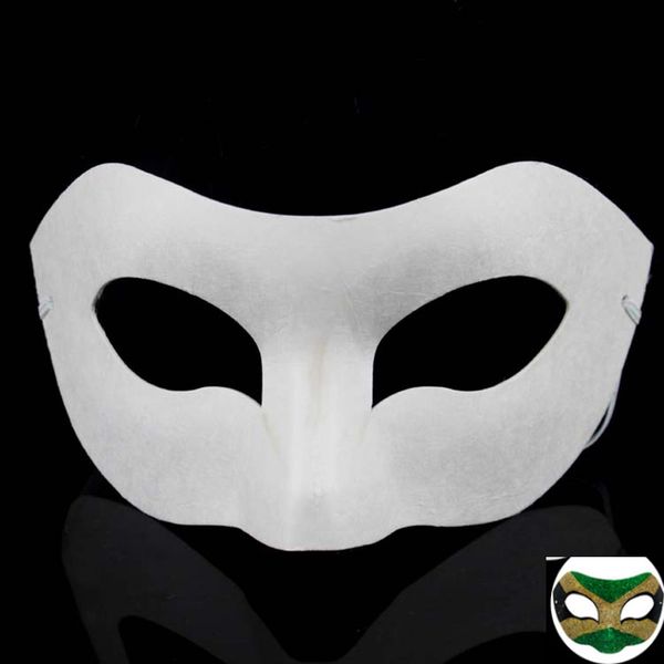 

hand drawing board solid white diy zorro paper mask blank match mask for schools graduation celebration cosplay party masquerade hh7-960