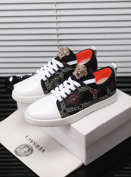

2020 new luxury shoes pls casual men's sneakers white black green knit lace up luxury sneakers high-shoelaces box