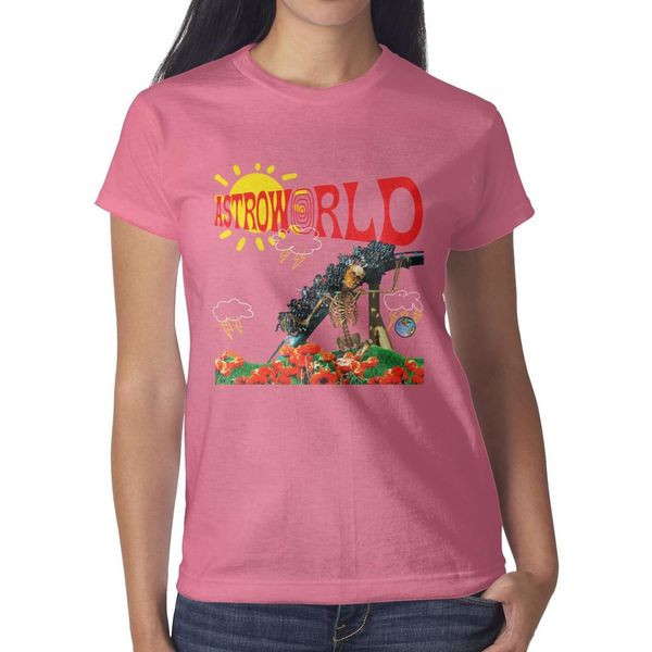 

travis scott astroworld festival 2018 pink womens t shirt,shirts,t shirts,tee shirts printing cool t make a custom casual t shirt, White